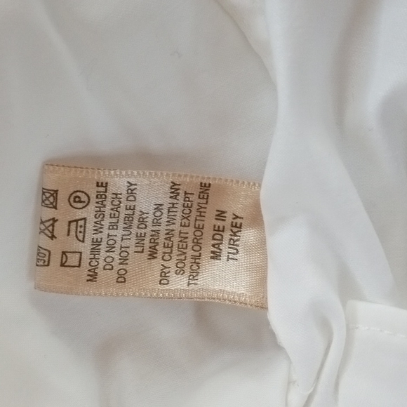 Salvatore Galliano White Button Down Dress Shirt Slim M neck16" - Picture 8 of 10